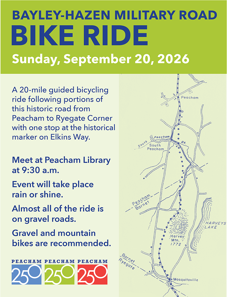 Bike Ride for Peacham 250 celebration